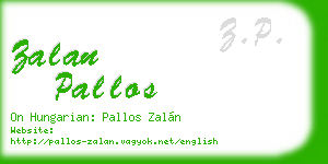 zalan pallos business card